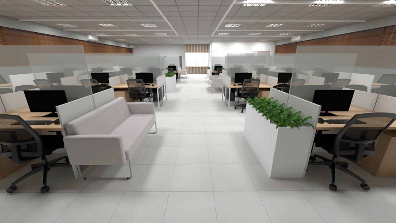 Iluminação de espaços corporativos 
